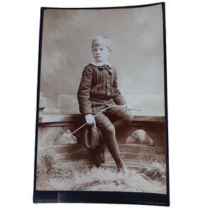 Cabinet Card Photo Austen Hoppin Fox w/ Riding Crop NYC George Rockwood
